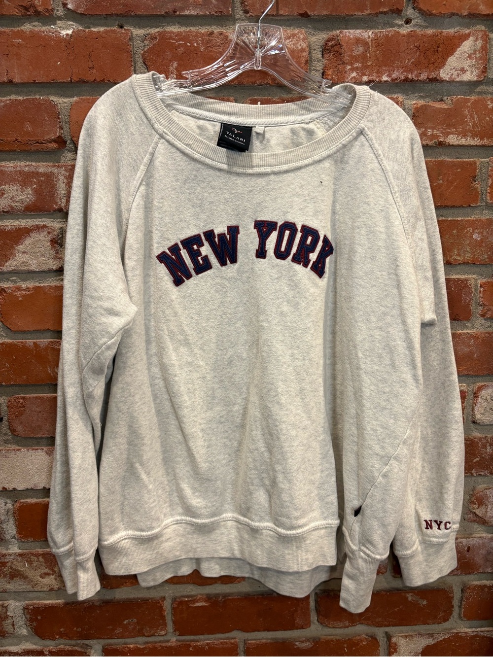 Valani Refined Quality New York Crewneck Sweatshirt Womens XL
